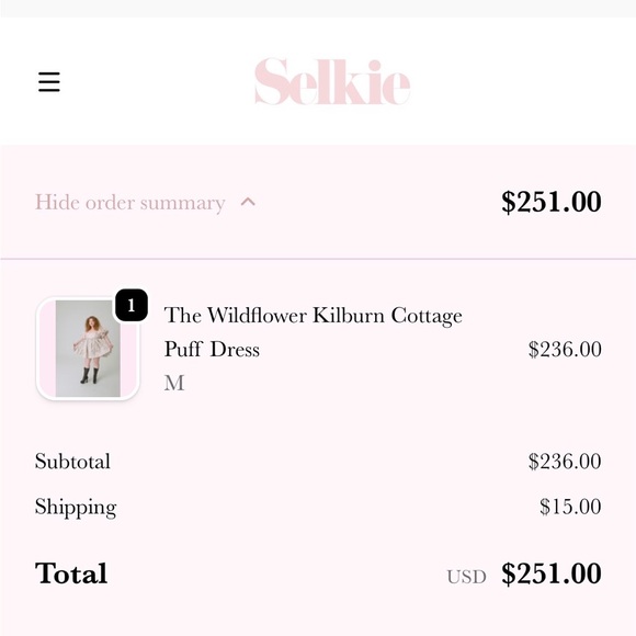 Selkie Floral Puff Sleeve Dress - Picture 6 of 7